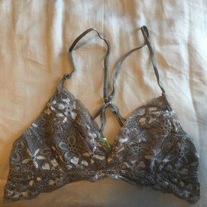 Lacy grey bralette